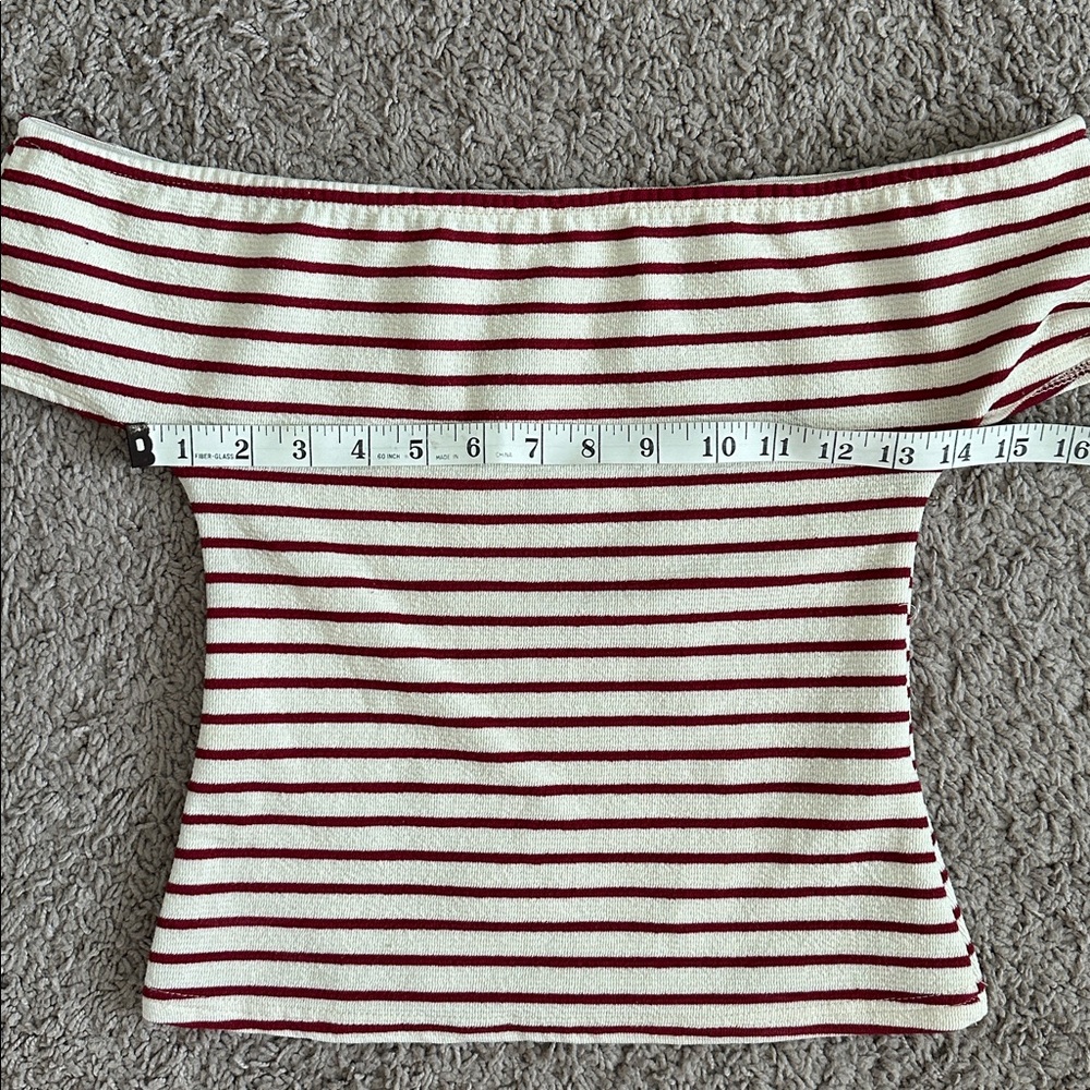 MIZZGUIDED Striped Off-Shoulder Top - Picture 7 of 11